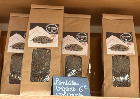 Lentilles vertes des volcans